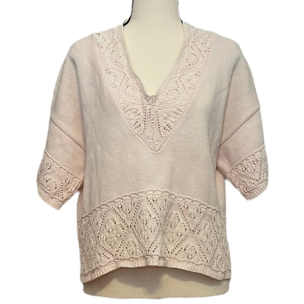 Vintage Across America by Knit Maven Top, Light Pink, Size: Med